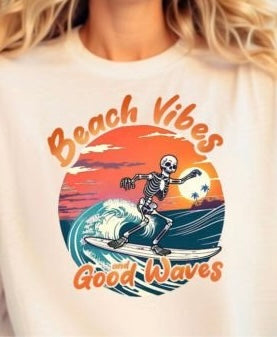 Beach vibes good waves