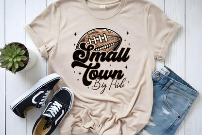 Small town big pride football tee