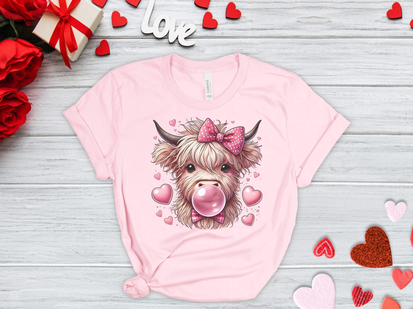 Highland cow tee